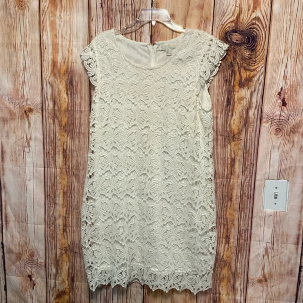 Women’s Forever 21 White Lace Dress  Sleeveless with Liner Size 1X
